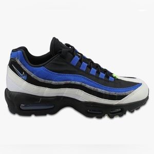 Air max 95s (black and white-game royal sail) size 11.5 mens
